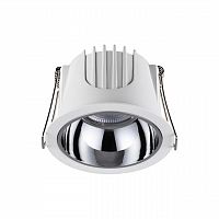358689 SPOT NT21 462 белый/хром Светильник встраиваемый светодиодный IP20 LED 4000К 10W 100-265V KNOF