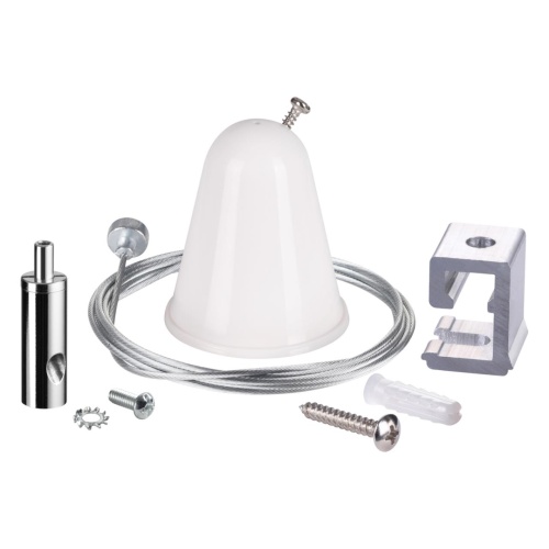 NOVOTECH 135022 PORT NT19 255 белый Подвесной комплект с тросом 1.5м IP20