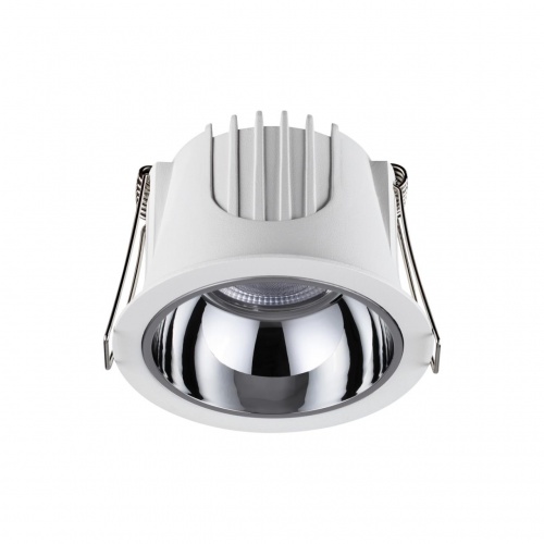 358689 SPOT NT21 462 белый/хром Светильник встраиваемый светодиодный IP20 LED 4000К 10W 100-265V KNOF