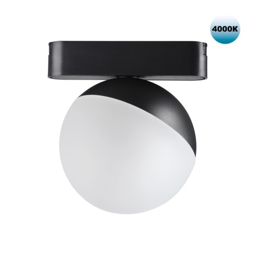 NOVOTECH 359096 SHINO NT23 194 черный Трековый светильник для низков. шинопровода IP20 LED 4000K 10W 48V 800Лм SMAL