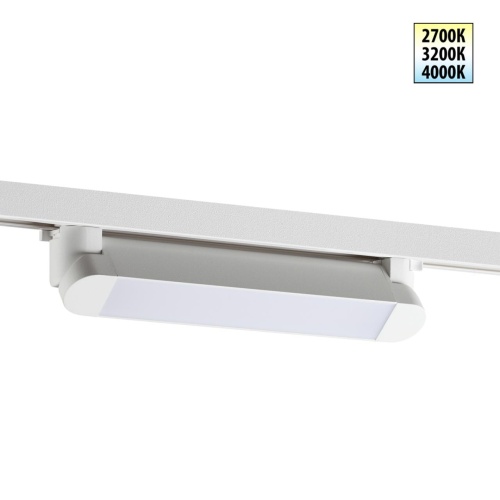 NOVOTECH 359797 PORT NT25 264 белый Светильник однофазный трехжильный трековый с переключ. цв. температуры IP20 LED 12W 180-265V 2700К/3200К/4000К ITER