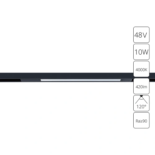 Магнитный трековый светильник Arte Lamp OPTIMA A7263PL-1BK