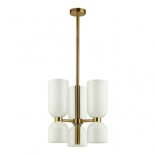 ODEON LIGHT 4798/6 MIDCENT ODL21 539 бронзовый/белый Люстра E14 6*60W ORINOCO