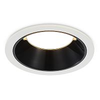 ST755.438.07 Св-к встр. Черный LED 1*7W 3000K 630Lm Ra80 120° IP20 D85xH45 100-240V