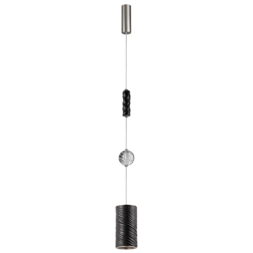 ODEON LIGHT EXCLUSIVE 5451/18LB L-VISION ODL_EX26 017 черный/никель/металл/керамика/хрусталь/акрил Подвес LED 18W 2000К/3000K/4000K RIVIERA