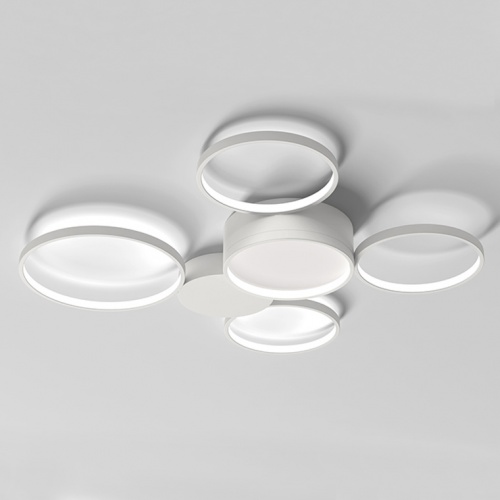 Потолочный светильник TWINE 5 rings White