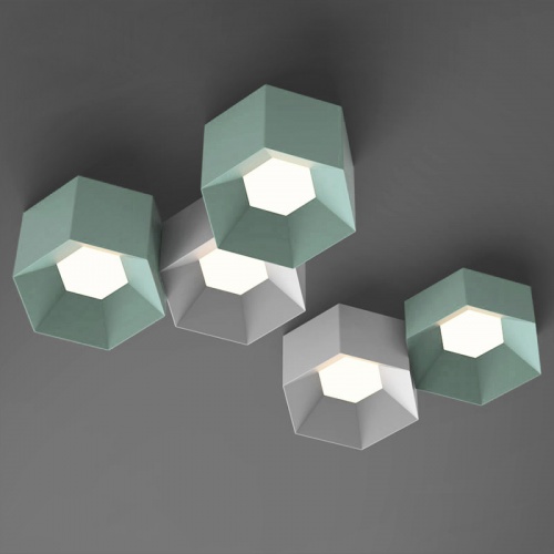 Потолочный светильник HEXAGON A H13 Light green фото 26 Потолочный светильник HEXAGON A H13 Light green фото 26
