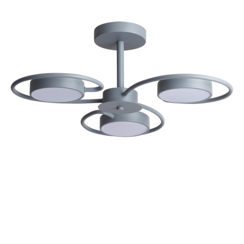 LUMION 5658/36CL LEDIO LN23 279 серый Люстра потолочная LED 36W 3000-6000K 1840Лм 220V EVIN