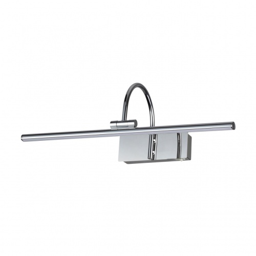 ODEON LIGHT 4910/8WL WALLI ODL22 487 хром/металл/акрил Подсветка для картин с выкл. LED 8W 4000К 450Лм GEBA