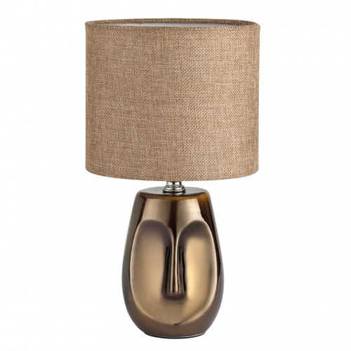 LUMION 8150/1T MODERNI LN26 474 бронза/бежевый, керамика/текстиль Настольная лампа Е27 1*60W 220V AKIVI