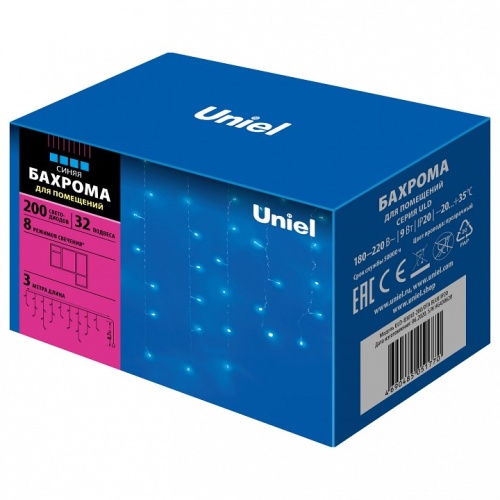 Бахрома световая Uniel ULD-B3010-200 07950 фото 5 Бахрома световая Uniel ULD-B3010-200 07950 фото 5