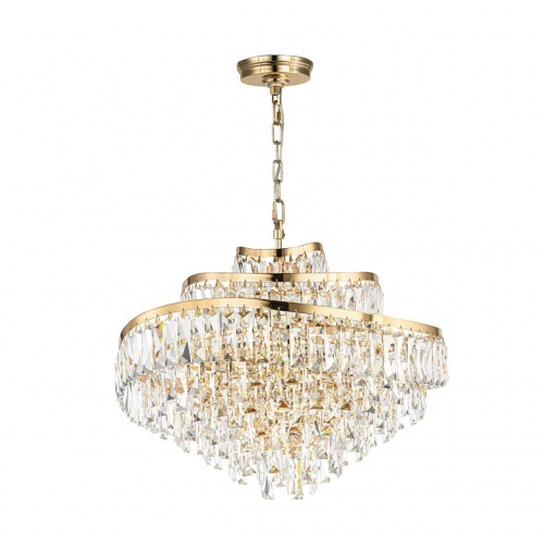 ODEON LIGHT 5073/12 HALL (В 2-х КОРОБКАХ) ODL24 605 золото/прозрачный/металл/хрусталь Люстра E14 12*40W WAYTA