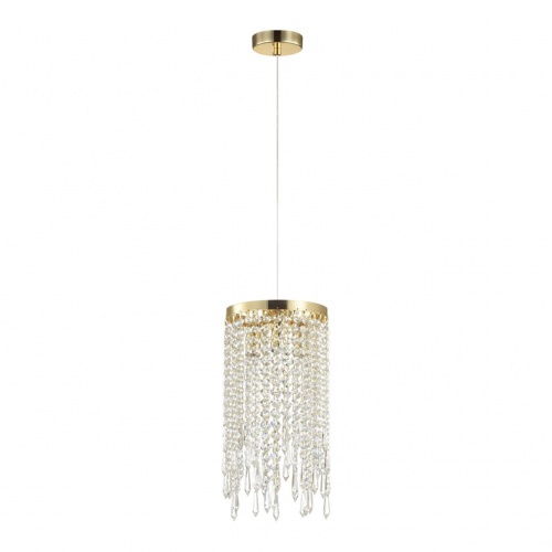 ODEON LIGHT 5028/3 MODERN ODL23 621 золотой/прозрачный металл/хрусталь Подвес E14 3*40W CHOKKA