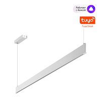 NOVOTECH 359547 LEDO NT25 340 белый Светильник подвесной диммир. со сменой цв.темпер. (пульт ДУ/прилож. Smart Life) IP20 LED 12/24W 220-240V 3000-5700К ITER