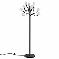 ODEON LIGHT 5090/12F MODERN ODL25 553 черный матовый/белый/фарфор Торшер G4 LED 12*5W GARDI