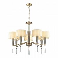 ODEON LIGHT EXCLUSIVE 5403/7 CLASSIC ODL_EX23 117 бронзовый/светло-коричневый/кремовый металл/керамика/ткань Люстра E14 7*40W LATTE