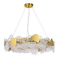 LUMION 6582/8 NEOCLASSI LN26 195 золотой/прозрачный, золотой металл/стекло, металл Люстра подвесная E14 8*40W 220V QUEENY