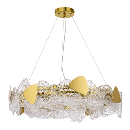 LUMION 6582/8 NEOCLASSI LN26 195 золотой/прозрачный, золотой металл/стекло, металл Люстра подвесная E14 8*40W 220V QUEENY