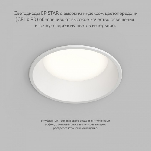 Встраиваемый светильник Denkirs TRIM DK2451-WH фото 3 Встраиваемый светильник Denkirs TRIM DK2451-WH фото 3