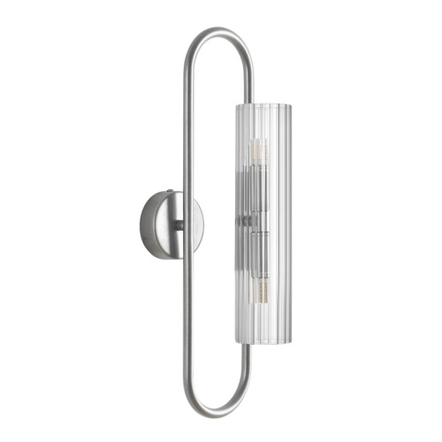 LUMION 8258/2W SUSPENTIONI LN26 285 серебро/прозрачный, металл/стекло Бра G9 2*20W 220V TORONTO