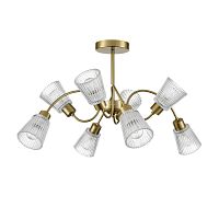 LUMION 8154/8C COMFI LN26 108 медный/прозрачный, металл/стекло Потолочный светильник Е14 8*40W 220V IMANA