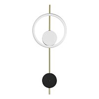 LUMION 5691/13WL LEDIO LN26 445 белый, чёрный, золотой Настенный светильник LED 13W 3000K 220V MARQUE