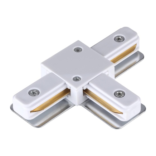 NOVOTECH 135143 PORT NT22 233 белый Соединитель с токопроводом "T" для однофазного двухжильного шинопровода IP20 220V