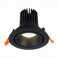 ST705.438.10 Св-к встр. Черный LED 1*10W 3000K 750Lm Ra>90 38° IP20 D102xH85 170-240V