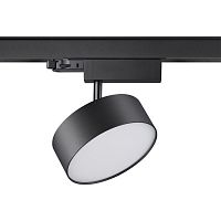 358759 PORT NT21 269 черный Трехфазный трековый светодиодный светильник IP20 LED 24W 4000K 2100Лм 100-265V PROMETA