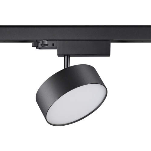358759 PORT NT21 269 черный Трехфазный трековый светодиодный светильник IP20 LED 24W 4000K 2100Лм 100-265V PROMETA