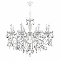 LUMION 8189/8 CLASSI LN26 091 белый, металл/хрусталь Люстра E14 8*40W 220V SNOW