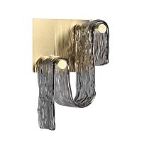 ODEON LIGHT 5106/11WL L-VISION ODL26 549 брашинг/дымчатый металл/стекло Настенный светильник LED x 11W 4000K FLOW