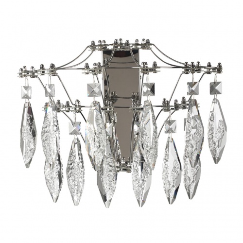 ODEON LIGHT EXCLUSIVE 6699/25WL CLASSIC ODL_EX25 069 Настенный светильник металл/хрусталь/нерж сталь IP20 LED 25W 4000K 220-240V FLAMENCO