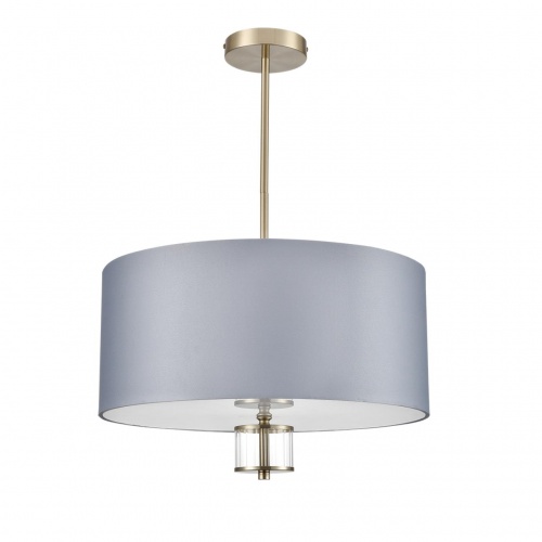 LUMION 8108/5C MODERNI LN26 182 латунь титаниум/серый, металл/текстиль/стекло Люстра потолочная E14 5*40W 220V DAMONA