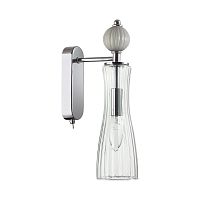 LUMION 8269/1W NEOCLASSI LN26 159 хром/серый/прозрачный, металл/керамика/стекло Бра Е14 1*40W 220V EMILY