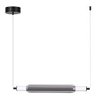 LUMION 6556/15L LEDIO LN26 279 черный/дымчатый/металл/акрил, стекло Подвес LED 15W 4000К 220V TRENDY