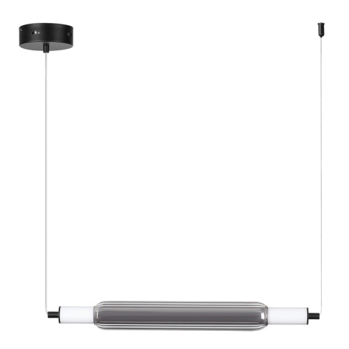 LUMION 6556/15L LEDIO LN26 279 черный/дымчатый/металл/акрил, стекло Подвес LED 15W 4000К 220V TRENDY