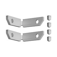 NOVOTECH 135329 NT25 000 серебро Соединитель угловой вертикальный для арт.135319-135328 (2 шт. в комплекте) IP20 FLUM