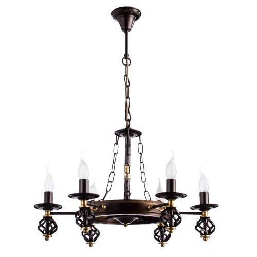 Подвесная люстра Arte Lamp CARTWHEEL A4550LM-6CK Подвесная люстра Arte Lamp CARTWHEEL A4550LM-6CK