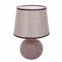 LUMION 8213/1T CLASSI LN26 505 коричневый, керамика/текстиль Настольная лампа Е27 1*60W 220V TAREKA