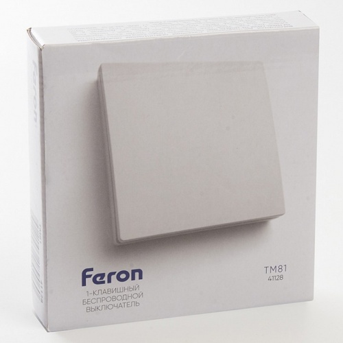 Выключатель беспроводной одноклавишный Feron Saffit TM81 41128 фото 4