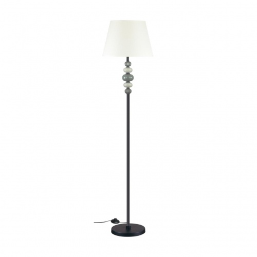 ODEON LIGHT EXCLUSIVE 4896/1F MODERN ODL_EX23 109 черный матов./серый/молочный металл/керамика/ткань Торшер E27 1*60W SOCHI