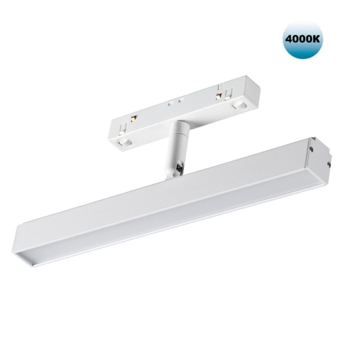 NOVOTECH 358611 SHINO NT21 045 белый Трековый светильник для низковольного шинопровода IP20 LED 4000K 12W 48V FLUM