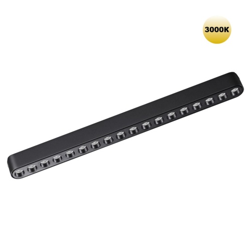 NOVOTECH 359244 SHINO NT23 185 черный Трековый светильник для низковольтного шинопровода IP20 LED 18W 48V 1710Лм 3000К SMAL