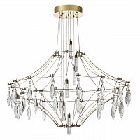 ODEON LIGHT EXCLUSIVE 7000/51CL CLASSIC ODL_EX25 069 Потолочный светильник металл/хрусталь/нерж сталь IP20 LED 51W 4000K 220-240V FLAMENCO