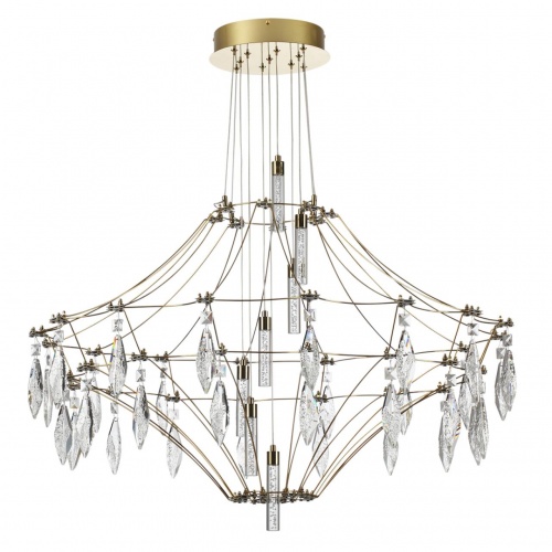 ODEON LIGHT EXCLUSIVE 7000/51CL CLASSIC ODL_EX25 069 Потолочный светильник металл/хрусталь/нерж сталь IP20 LED 51W 4000K 220-240V FLAMENCO