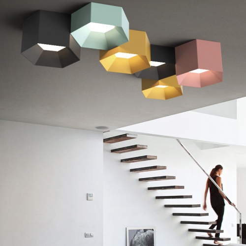 Потолочный светильник HEXAGON A H13 Light green фото 2 Потолочный светильник HEXAGON A H13 Light green фото 2