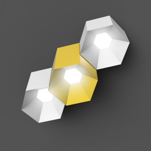 Потолочный светильник HEXAGON B H15 Blue фото 6 Потолочный светильник HEXAGON B H15 Blue фото 6