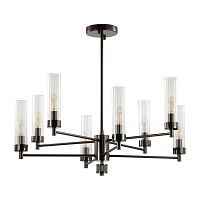 LUMION 5275/8C CLASSI LN26 104 черный хром Люстра потолочная E14 8*40W 220V KAMILLA