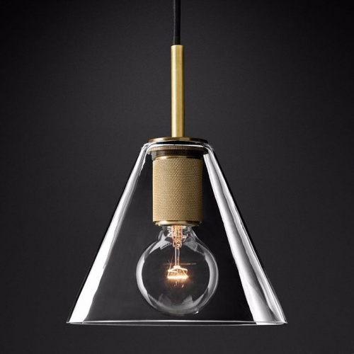 Подвесной светильник RH Utilitaire Funnel Pendant Brass Подвесной светильник RH Utilitaire Funnel Pendant Brass
